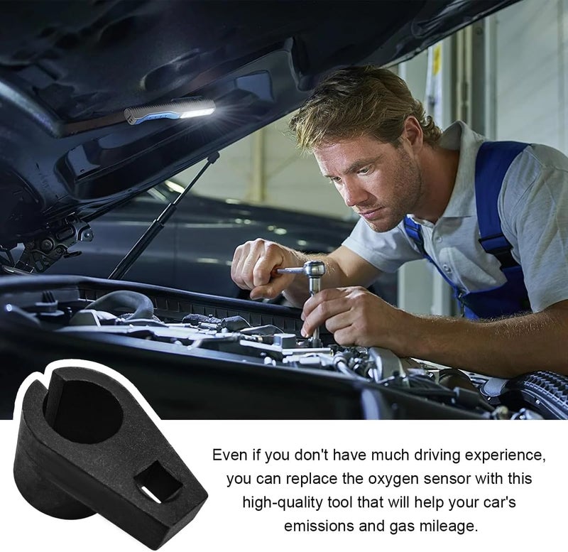 Wevdn Oxygen Sensor Socket, 3/8-Inch Drive by 7/8-Inch 22mm, Offset 6-Point, Automotive Oxygen Sensor Remover Tool - Image 5